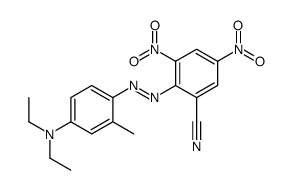 2-[[4-(diethylamino)-2-methylphenyl]diazenyl]-3,5-dinitrobenzonitrile Structure