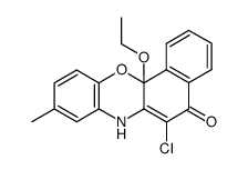 6-chloro-12a-ethoxy-9-methyl-5H-benzo[c]phenoxazin-5-one结构式