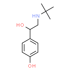 α-[(tert-Butylamino)methyl]-p-hydroxybenzyl alcohol结构式