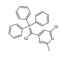 [chloro(6-chloro-2-methylpyrimidin-4-yl)methylene]triphenylphosphorane结构式