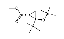 c-2-tert-Butyl-t-2-(trimethylsiloxy)-r-1-cyclopropancarbonsaeure-methylester Structure