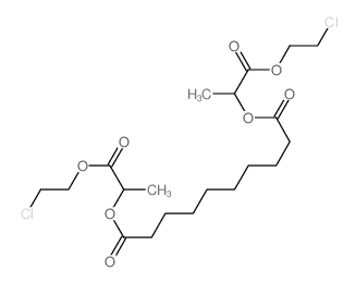 Decanedioic acid,1,10-bis[2-(2-chloroethoxy)-1-methyl-2-oxoethyl] ester结构式