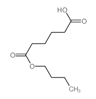 6-butoxy-6-oxo-hexanoic acid structure