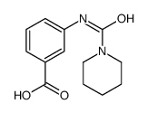 Benzoic acid, 3-[(1-piperidinylcarbonyl)amino]- (9CI)结构式