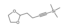 2-[4-(trimethylsilyl)-3-butynyl]-1,3-dioxolane结构式