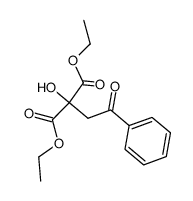 diethyl 2-hydroxy-2-(2-oxo-2-phenylethyl)malonate结构式