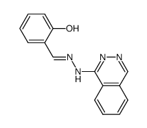 2-Hydroxybenzaldehyde 1-phthalazinyl hydrazone structure