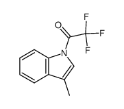 N-trifluoroacetyl-3-methylindole Structure
