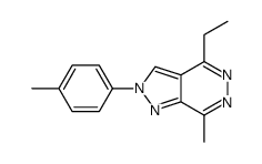 4-ethyl-7-methyl-2-(4-methylphenyl)pyrazolo[3,4-d]pyridazine结构式