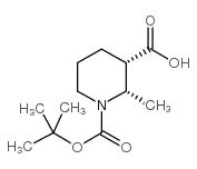 2S,3S-1-boc-2-甲基哌啶-3-羧酸结构式