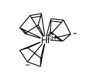 tris(cyclopentadienyl)hafnium hydride Structure