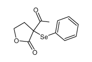 3-acetyl-3-phenylselenyl-3H-dihydrofuran-2-one Structure