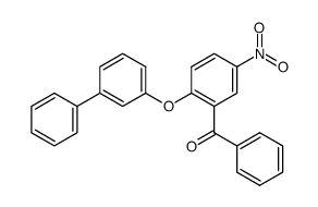 2-biphenyl-3-yloxy-5-nitro-benzophenone结构式