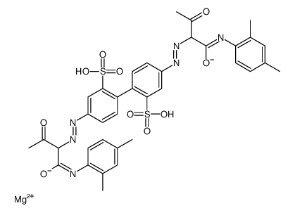 Magnesium, 4,4'-bis[[1-[[(2,4-dimethylphenyl)amino]carbonyl]-2-oxopropyl]azo][1,1'-biphenyl]-2,2'-disulfonate complexes结构式