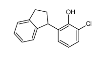 2-chloro-6-(2,3-dihydro-1H-inden-1-yl)phenol Structure