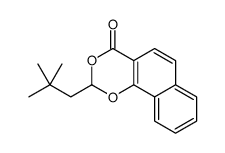 2-(2,2-dimethylpropyl)benzo[h][1,3]benzodioxin-4-one结构式