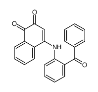 4-(2-benzoylanilino)naphthalene-1,2-dione结构式