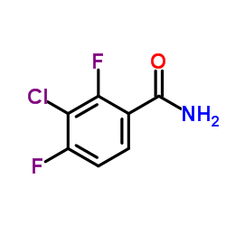 3-Chloro-2,4-difluorobenzamide Structure