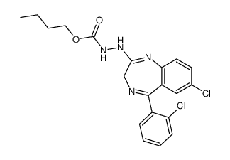 2--7-chloro-5-(2-chlorophenyl)-3H-1,4-benzodiazepine Structure