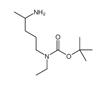 N-(t-Boc)-N-乙基-4-氨基戊胺结构式