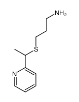 3-(1-pyridin-2-ylethylsulfanyl)propan-1-amine Structure