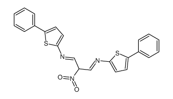 2-nitro-N,N'-bis(5-phenylthiophen-2-yl)propane-1,3-diimine Structure