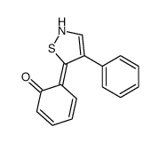 6-(4-phenyl-2H-1,2-thiazol-5-ylidene)cyclohexa-2,4-dien-1-one Structure