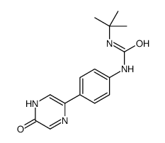 1-tert-butyl-3-[4-(6-oxo-1H-pyrazin-3-yl)phenyl]urea结构式