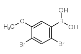 2,4-二溴-5-甲氧基苯基硼酸结构式