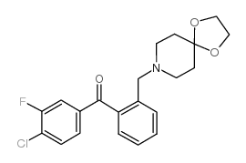 4-氯-2'-[8-(1,4-二恶-8-氮杂螺-[4.5]癸基)甲基]-3-氟苯甲酮图片