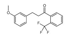 3-(3-METHOXYPHENYL)-2'-TRIFLUOROMETHYLPROPIOPHENONE structure