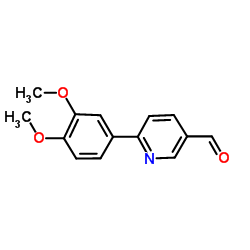 6-(3,4-Dimethoxyphenyl)-3-pyridinecarbaldehyde structure