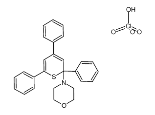 (S)-4-(2,4,6-triphenyl-2H-thiopyran-2-yl)morpholine perchlorate结构式