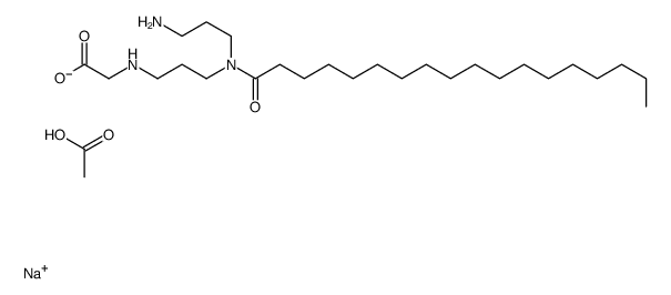 N-[3-[(3-aminopropyl)(1-oxooctadecyl)amino]propyl]aminoacetate sodium monoacetate picture