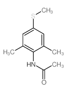 N-(2,6-dimethyl-4-methylsulfanyl-phenyl)acetamide结构式