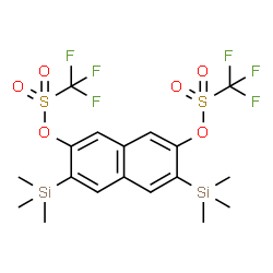 3,6-双(三甲基硅基)萘-2,7-二基双(三氟甲磺酸酯)结构式