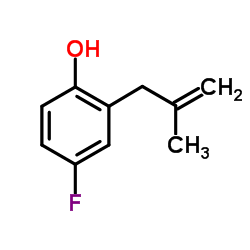 4-Fluoro-2-(2-methyl-2-propen-1-yl)phenol Structure