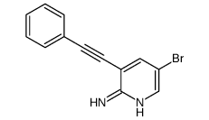 5-Bromo-3-(phenylethynyl)-2-pyridinamine Structure