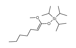 Z methoxy-1 triisopropylsilyloxy-1 heptene-1结构式