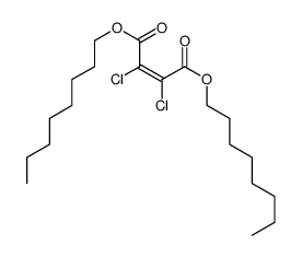 dioctyl 2,3-dichlorobut-2-enedioate Structure