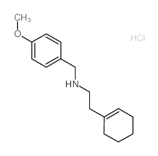 2-(1-Cyclohexen-1-yl)-N-(4-methoxybenzyl)-1-ethanamine hydrochloride结构式