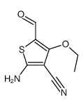 2-amino-4-ethoxy-5-formylthiophene-3-carbonitrile Structure