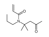 N-(2-methyl-4-oxopentan-2-yl)-N-propylprop-2-enamide结构式