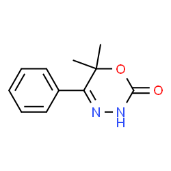 2H-1,3,4-Oxadiazin-2-one,3,6-dihydro-6,6-dimethyl-5-phenyl-(9CI) Structure