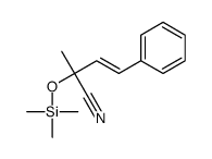 2-methyl-4-phenyl-2-trimethylsilyloxybut-3-enenitrile Structure