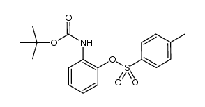 toluene-4-sulfonic acid 2-tert-butoxycarbonylaminophenyl ester Structure