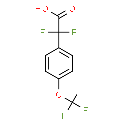 2,2-difluoro-2-(4-(trifluoromethoxy)phenyl)acetic acid Structure