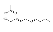 acetic acid,deca-2,5-dien-1-ol Structure