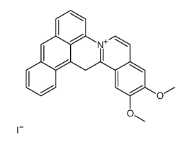 1-(anthracen-9-ylmethyl)-6,7-dimethoxy-2-methylisoquinolin-2-ium,iodide结构式