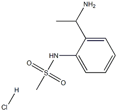 N-[2-(1-氨基乙基)苯基]甲磺酰胺盐酸结构式